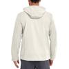 imageLittle Donkey Andy Mens Full Zip Packable UPF 50 Lightweight Hoodie Jackets Long Sleeve Sun Shirt for HikingMarshmallow