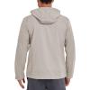 imageLittle Donkey Andy Mens Full Zip Packable UPF 50 Lightweight Hoodie Jackets Long Sleeve Sun Shirt for HikingWood Ash