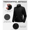 imageLittle Donkey Andy Mens Lightweight Softshell Jacket Windbreaker Waterproof Jacket with 3 Pockets for Running Golf HikingBlack