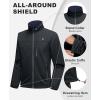 imageLittle Donkey Andy Mens Lightweight Softshell Jacket Windbreaker Waterproof Jacket with 3 Pockets for Running Golf HikingCharcoal
