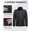 imageLittle Donkey Andy Mens Lightweight Softshell Jacket Windbreaker Waterproof Jacket with 3 Pockets for Running Golf HikingCharcoal