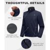 imageLittle Donkey Andy Mens Lightweight Softshell Jacket Windbreaker Waterproof Jacket with 3 Pockets for Running Golf HikingDark Blue