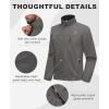 imageLittle Donkey Andy Mens Lightweight Softshell Jacket Windbreaker Waterproof Jacket with 3 Pockets for Running Golf HikingIron Gray