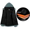 imageLittle Donkey Andy Mens Polar Warm Fleece Jackets for Hiking Travel Casual WinterMineral Blue Heather