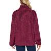 imageLittle Donkey Andy Womens Winter Hoodies Sherpa Fleece Jacket Warm Lightweight Sweatshirt Zip Up Outerwear Fuzzy CoatBpurple