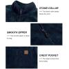 imageWomens Fleece Sherpa Jacket Fuzzy Long Sleeve Casual Coat Zip Up Warm Winter Fall Outerwear with PocketsBlue