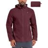 imageLittle Donkey Andy Mens Full Zip Packable UPF 50 Lightweight Hoodie Jackets Long Sleeve Sun Shirt for HikingBiking Red