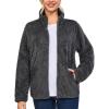 imageLittle Donkey Andy Womens Winter Hoodies Sherpa Fleece Jacket Warm Lightweight Sweatshirt Zip Up Outerwear Fuzzy CoatB1dark Grey