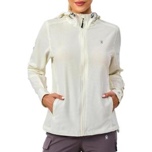 imageLittle Donkey Andy Womens UPF 50 Hoodie Jackets Long Sleeve Breathable Lightweight Hiking Shirt AirHoles Tech