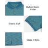 imageLittle Donkey Andy Mens Short Sleeve Polo Shirt Quick Dry Moisture Wicking Sun Protection Athletics Pullover Golf ShirtAzure Blue