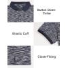 imageLittle Donkey Andy Mens Short Sleeve Polo Shirt Quick Dry Moisture Wicking Sun Protection Athletics Pullover Golf ShirtMidnight Blue