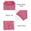 imageLittle Donkey Andy Mens Short Sleeve Polo Shirt Quick Dry Moisture Wicking Sun Protection Athletics Pullover Golf ShirtRose Red