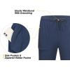 imageLittle Donkey Andy Mens Ultra Stretch Quick Dry Cool Pants Drawstring Active Travel HikingDeep Blue
