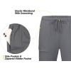 imageLittle Donkey Andy Mens Ultra Stretch Quick Dry Cool Pants Drawstring Active Travel HikingGray