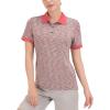 imageLittle Donkey Andy Womens Lightweight Sport Cool DRI UPF 50 Polo Shirt MoistureWicking Performance with 3ButtonsHeather Poinsettia