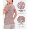 imageLittle Donkey Andy Womens Lightweight Sport Cool DRI UPF 50 Polo Shirt MoistureWicking Performance with 3ButtonsHeather Poinsettia