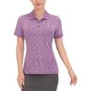 imageLittle Donkey Andy Womens Lightweight Sport Cool DRI UPF 50 Polo Shirt MoistureWicking Performance with 3ButtonsHeather Purple