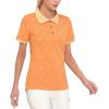 imageLittle Donkey Andy Womens Lightweight Sport Cool DRI UPF 50 Polo Shirt MoistureWicking Performance with 3ButtonsHeather Yellow
