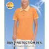 imageLittle Donkey Andy Womens Lightweight Sport Cool DRI UPF 50 Polo Shirt MoistureWicking Performance with 3ButtonsHeather Yellow