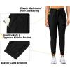 imageLittle Donkey Andy Womens Ultra Stretch Quick Dry Cool Ankle Pants Drawstring Active Travel HikingBlack