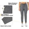 imageLittle Donkey Andy Womens Ultra Stretch Quick Dry Cool Ankle Pants Drawstring Active Travel HikingGray