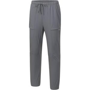 imageLittle Donkey Andy Mens Ultra Stretch Quick Dry Cool Pants Drawstring Active Travel HikingGray