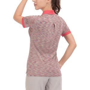 imageLittle Donkey Andy Womens Lightweight Sport Cool DRI UPF 50 Polo Shirt MoistureWicking Performance with 3ButtonsHeather Poinsettia