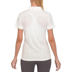 imageLittle Donkey Andy Womens Lightweight Sport Cool DRI UPF 50 Polo Shirt MoistureWicking Performance with 3ButtonsPure White
