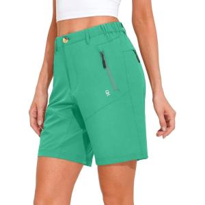 imageLittle Donkey Andy Womens Stretch Quick Dry Cargo Shorts Hiking Camping Travel Green L