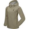 imageLittle Donkey Andy Womens Highperformance Waterproof Rain Jacket Rain Shell for Hiking TravelB12khakihighperformance