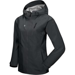 imageLittle Donkey Andy Womens Highperformance Waterproof Rain Jacket Rain Shell for Hiking TravelB11dark Greyhighperformance