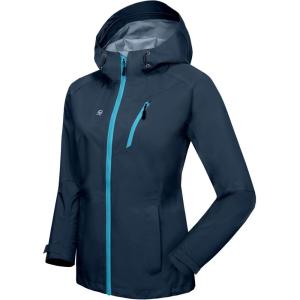 imageLittle Donkey Andy Womens Highperformance Waterproof Rain Jacket Rain Shell for Hiking TravelB3deep Bluehighperformance