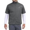 imageLittle Donkey Andy Mens Lightweight Softshell Vests Short Sleeve Jackets for Golfing Hiking RunningPure Grey