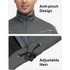 imageLittle Donkey Andy Mens Lightweight Softshell Vests Short Sleeve Jackets for Golfing Hiking RunningPure Grey