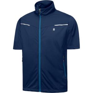 imageLittle Donkey Andy Mens Lightweight Softshell Vests Short Sleeve Jackets for Golfing Hiking RunningPure Blue