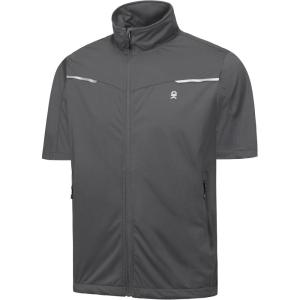 imageLittle Donkey Andy Mens Lightweight Softshell Vests Short Sleeve Jackets for Golfing Hiking RunningPure Grey