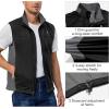 imageLittle Donkey Andy Mens Lightweight Softshell Vest Windproof Sleeveless Jacket for Running Hiking Cycling ReflctiveReflctive Black