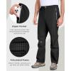 imageLittle Donkey Andy Mens Rain Waterproof Golf Pants for Men Lightweight Windproof Outdoor Fishing Hiking PantsBlack