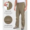 imageLittle Donkey Andy Mens Rain Waterproof Golf Pants for Men Lightweight Windproof Outdoor Fishing Hiking PantsBurnt Olive