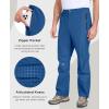 imageLittle Donkey Andy Mens Rain Waterproof Golf Pants for Men Lightweight Windproof Outdoor Fishing Hiking PantsVallarta Blue