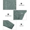 imageLittle Donkey Andy Womens Packable Rain Jacket Waterproof Lightweight Rain Coat with Hood for Golf CyclingPale Aqua