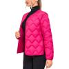 imageLittle Donkey Andy Womens Lightweight Puffer Jacket with Recycled Insulation Button Down Quilted CoatsRose