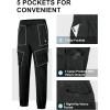 imageLittle Donkey Andy Mens Hiking Pants Lightweight Quick Dry Outdoor Running CargoSimple Black