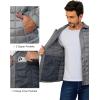 imageLittle Donkey Andy Mens Lightweight Quilted Puffer Jacket Windproof Thermal Winter Coat with Recycled InsulationBgrey