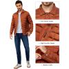 imageLittle Donkey Andy Mens Lightweight Quilted Puffer Jacket Windproof Thermal Winter Coat with Recycled InsulationBorange