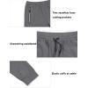 imageLittle Donkey Andy Mens Lightweight Tapered Joggers QuickDry Stretch Athletic Track Pants for Running Gym and Training2grey