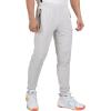 imageLittle Donkey Andy Mens Lightweight Tapered Joggers QuickDry Stretch Athletic Track Pants for Running Gym and Training3grayishwhite