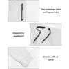 imageLittle Donkey Andy Mens Lightweight Tapered Joggers QuickDry Stretch Athletic Track Pants for Running Gym and Training4white