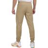 imageLittle Donkey Andy Mens Lightweight Tapered Joggers QuickDry Stretch Athletic Track Pants for Running Gym and Training5khaki