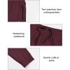imageLittle Donkey Andy Mens Lightweight Tapered Joggers QuickDry Stretch Athletic Track Pants for Running Gym and Training7dark Red